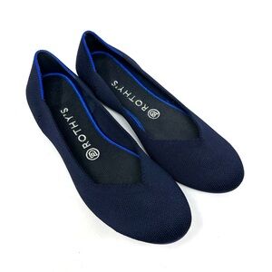Rothy’s The Flat Maritime Navy Blue Round Toe Ballet Flats Size 9